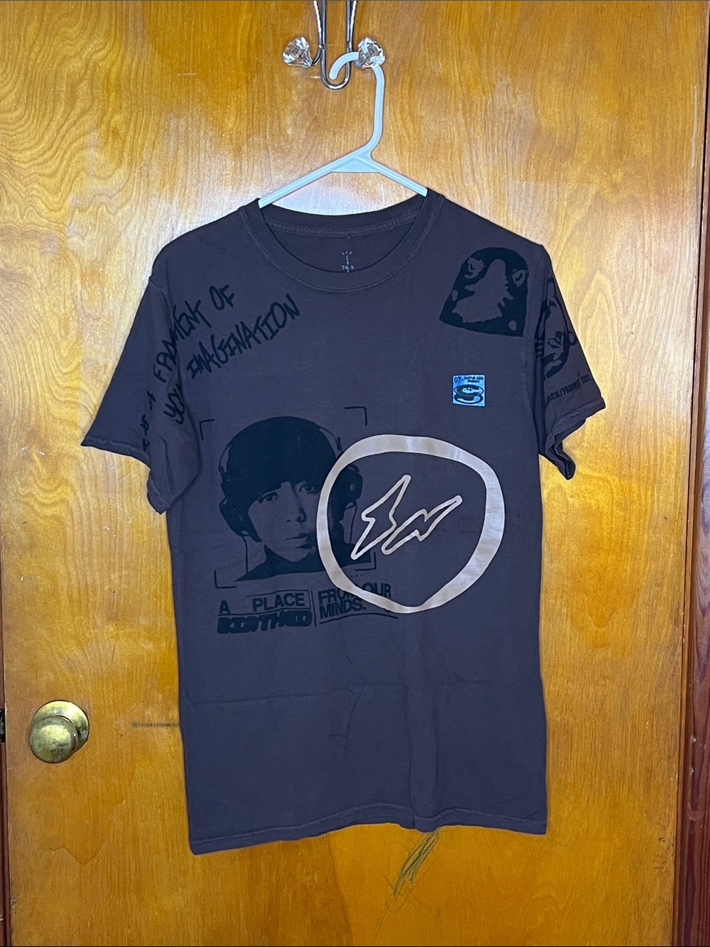 Travis Scott Cactus Jack For Fragment Hiroshi Tee brown pepper SS21 rare